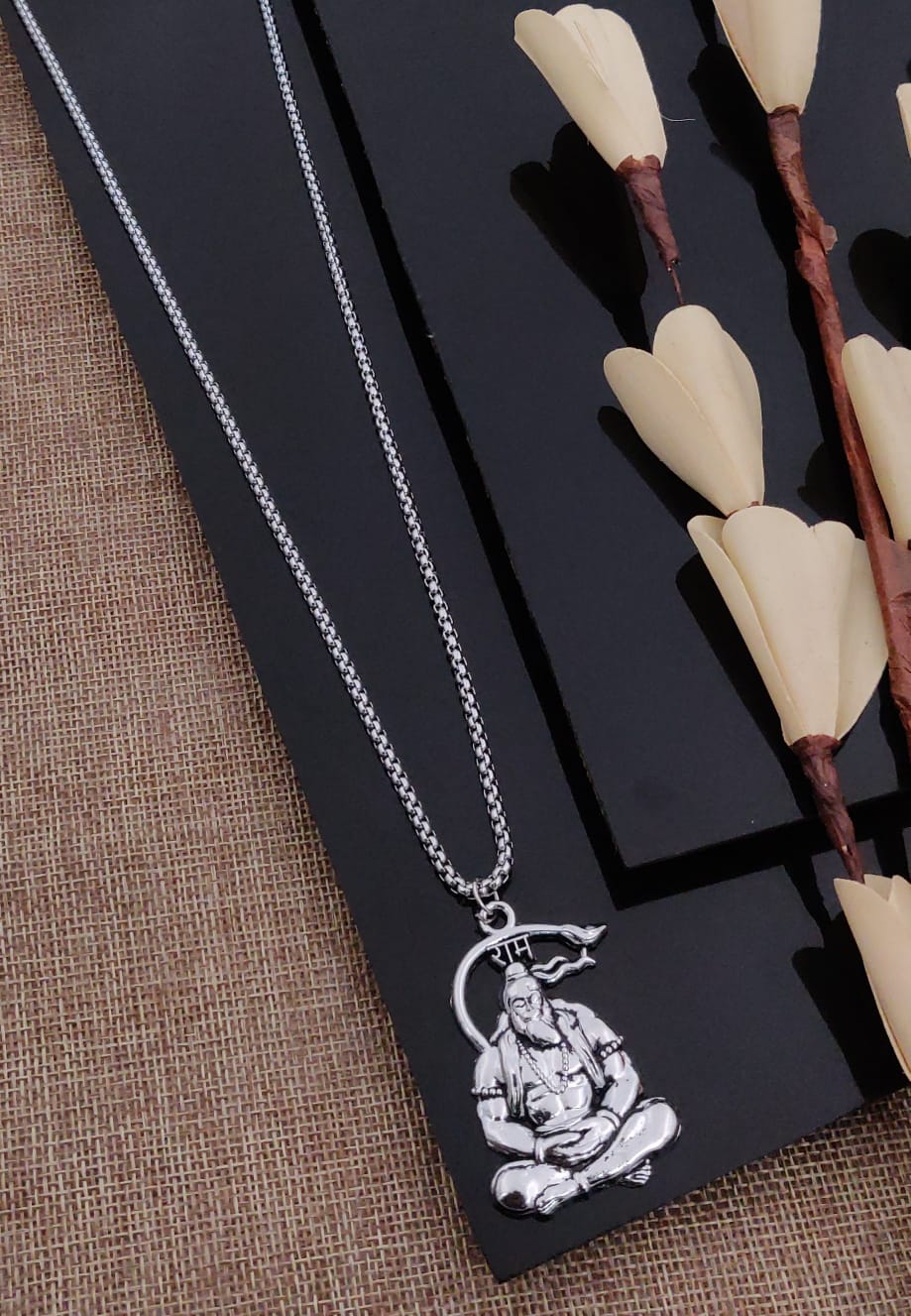 Solibelle Meditation Hanuman Pendant With Chain