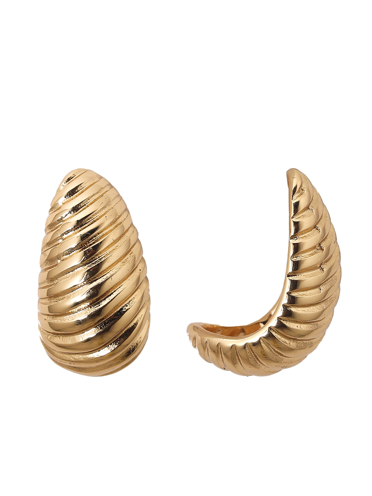 Solibelle Everyday Elegance Gold Plated Korean Earrings