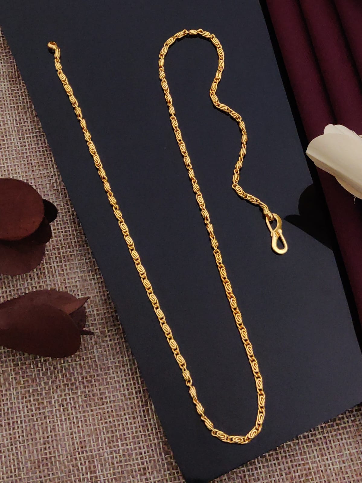 Solibelle Silver Plated Men's wear Designer Chain