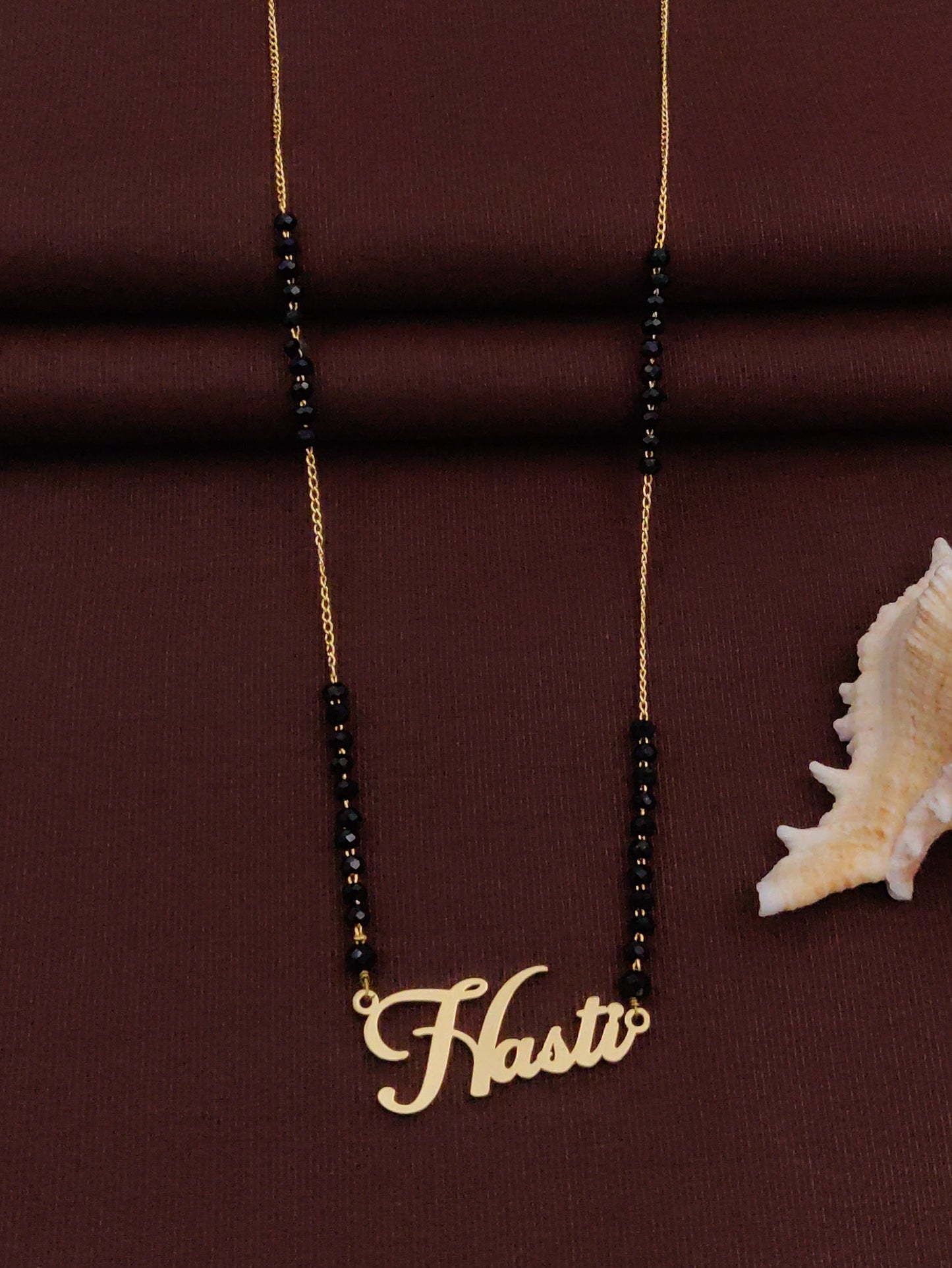 Solibelle Classic Name Mangalsutra (Customized Name)