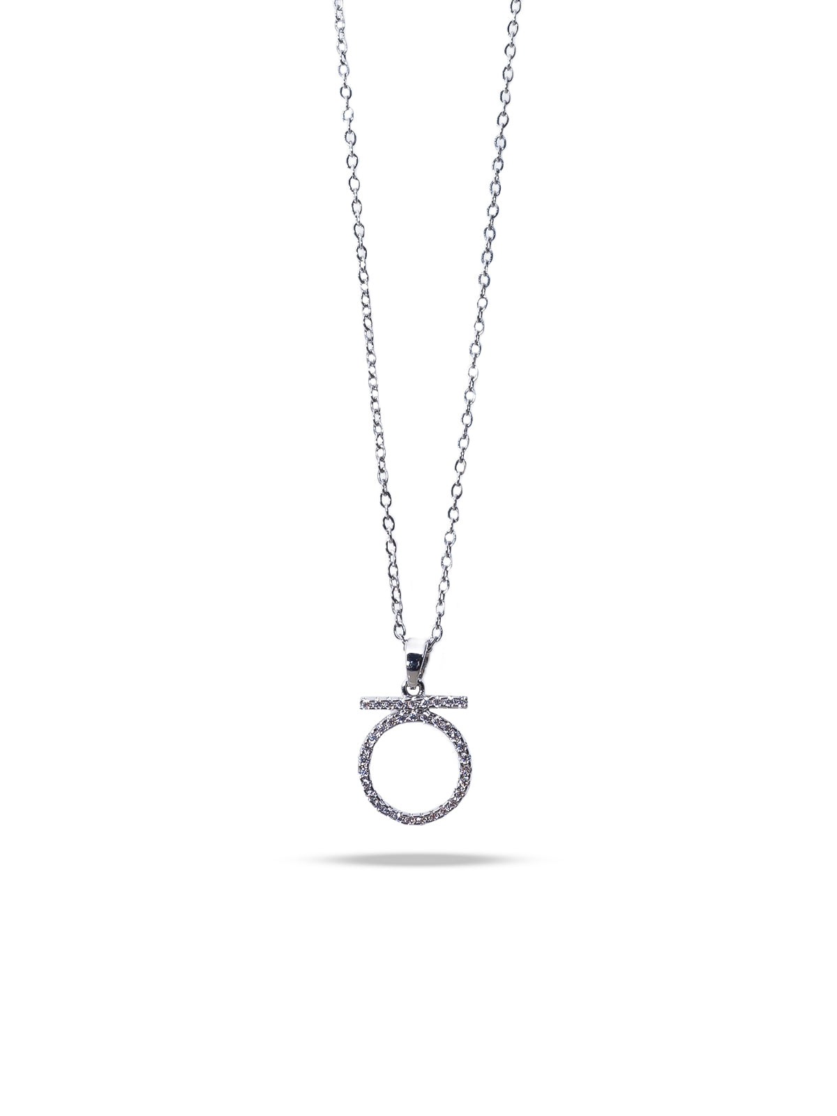 Solibelle Ella Chain Pendant | Antitarnish Silver Plated