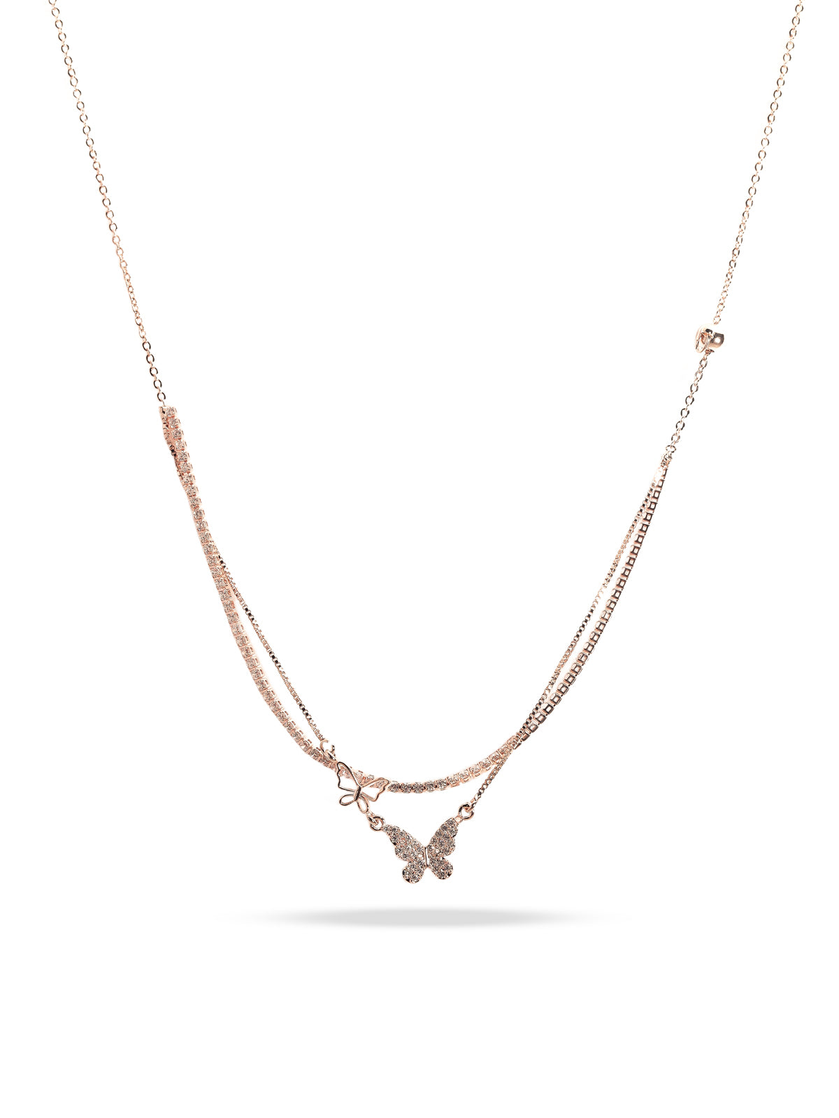 Solibelle Luren Queen Necklace | Rose Gold Plated