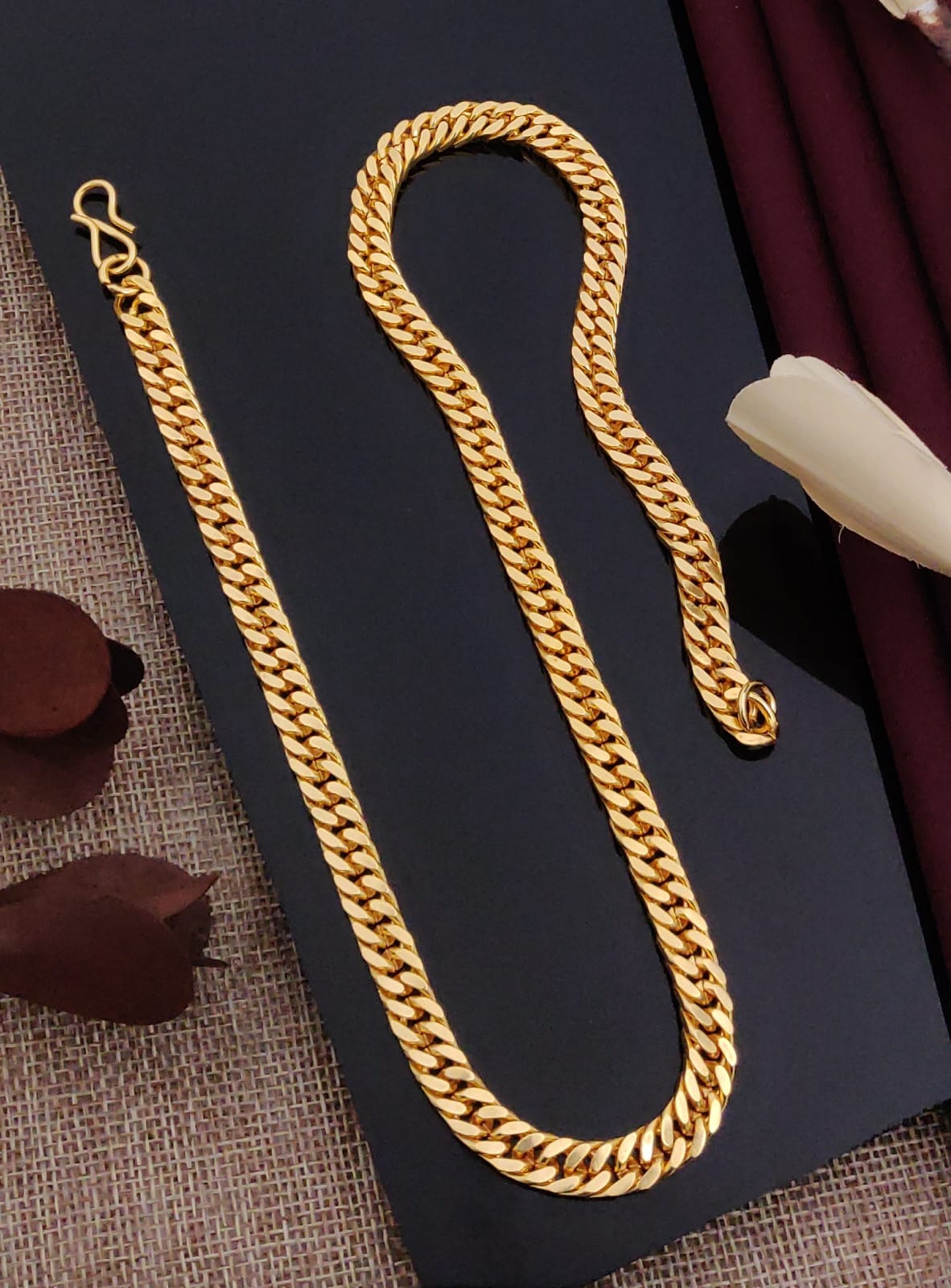 Solibelle Gold Plated Heavy Men's Wear Chain