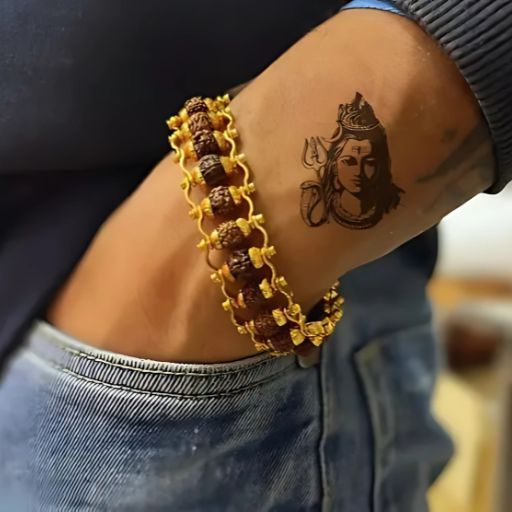 Solibelle Men's Wear Rudraksh Bracelet