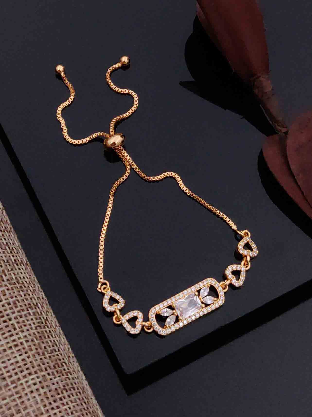 Solibelle Ballina Bracelet | Antitarnish Gold Plated