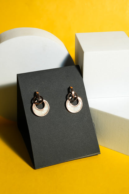 Solibelle Everyday Elegance Gold Plated Drop Earrings